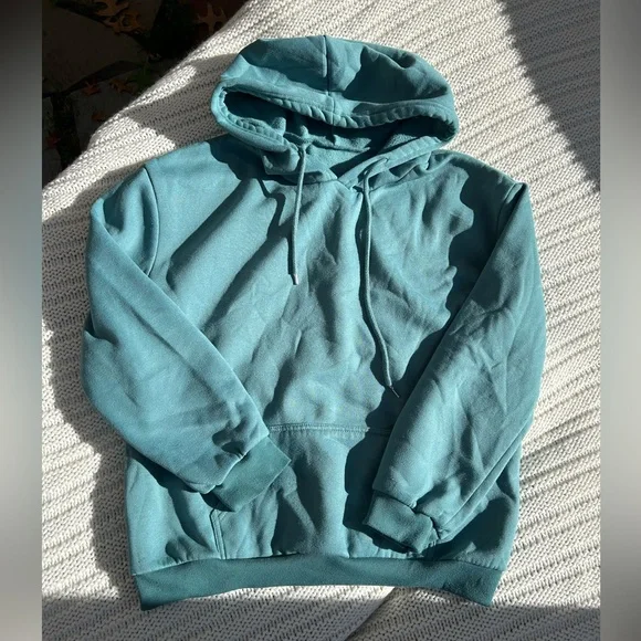Teal Hoodie, Size L - Picture 1 of 3